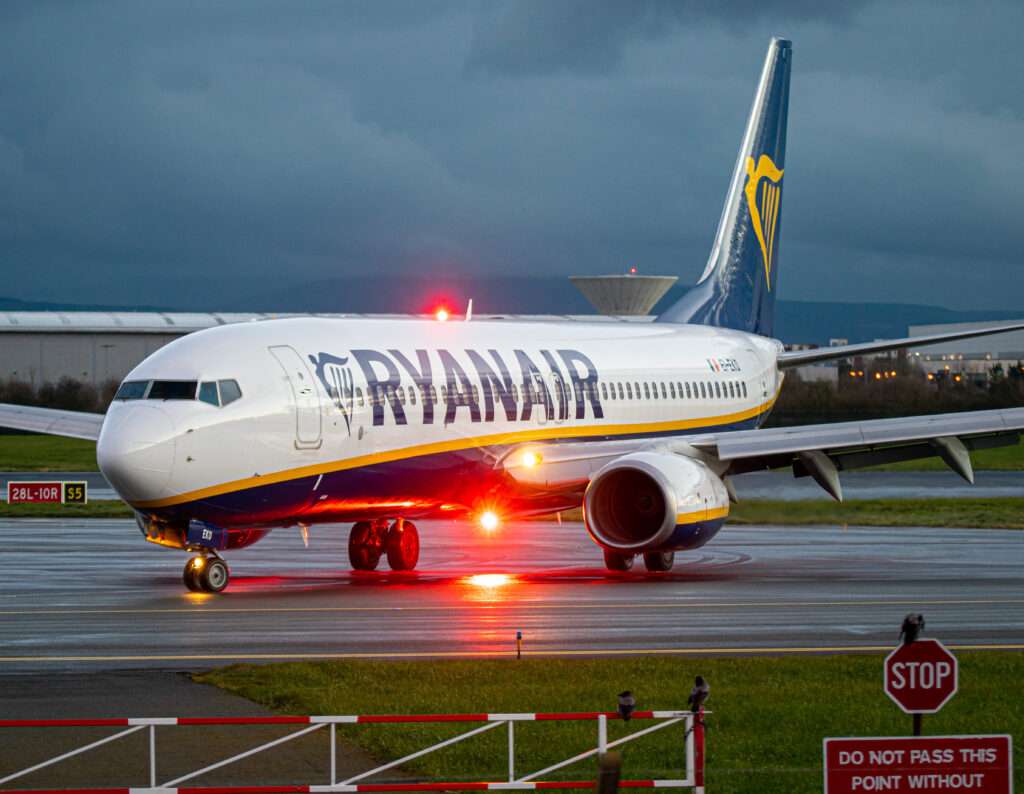 Ryanair Handled 18.9m Passengers in August 2023