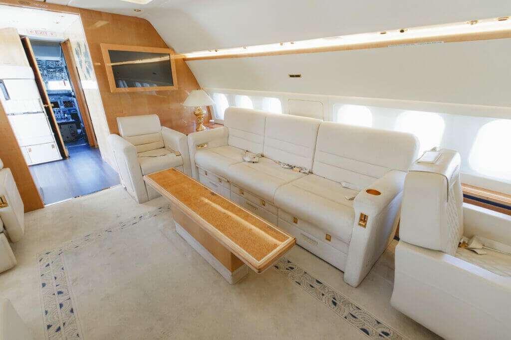 Interior view Boeing BBJ