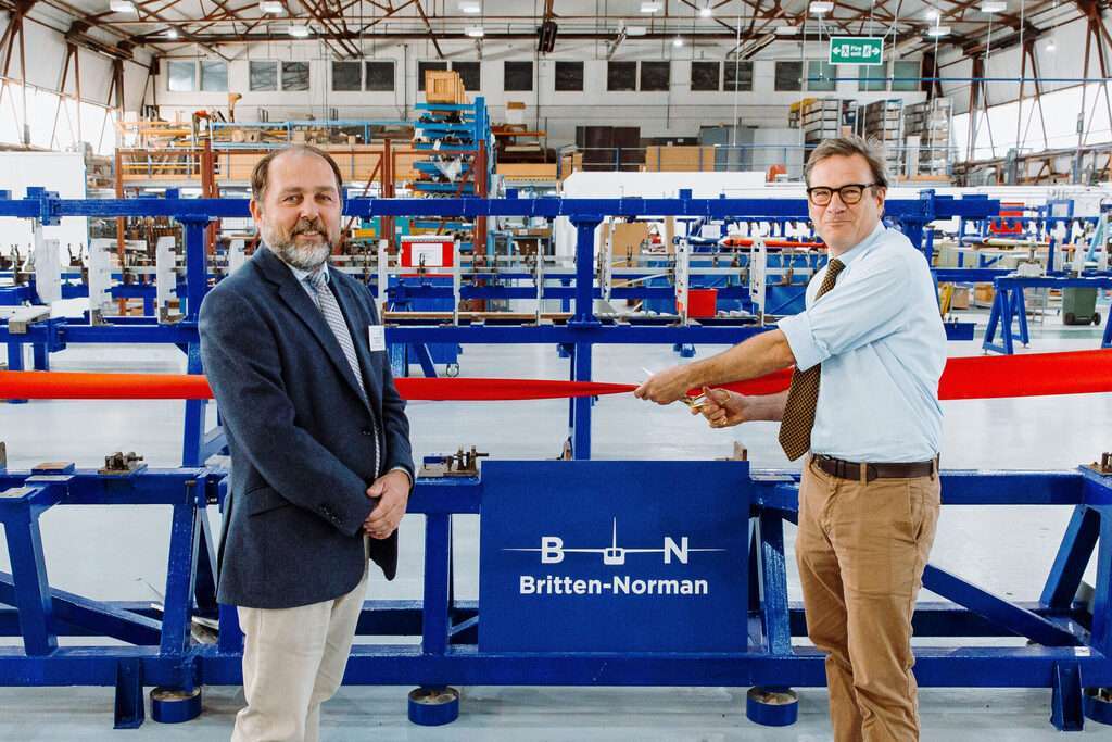 Official opening of Britten-Norman Islander UK production line.