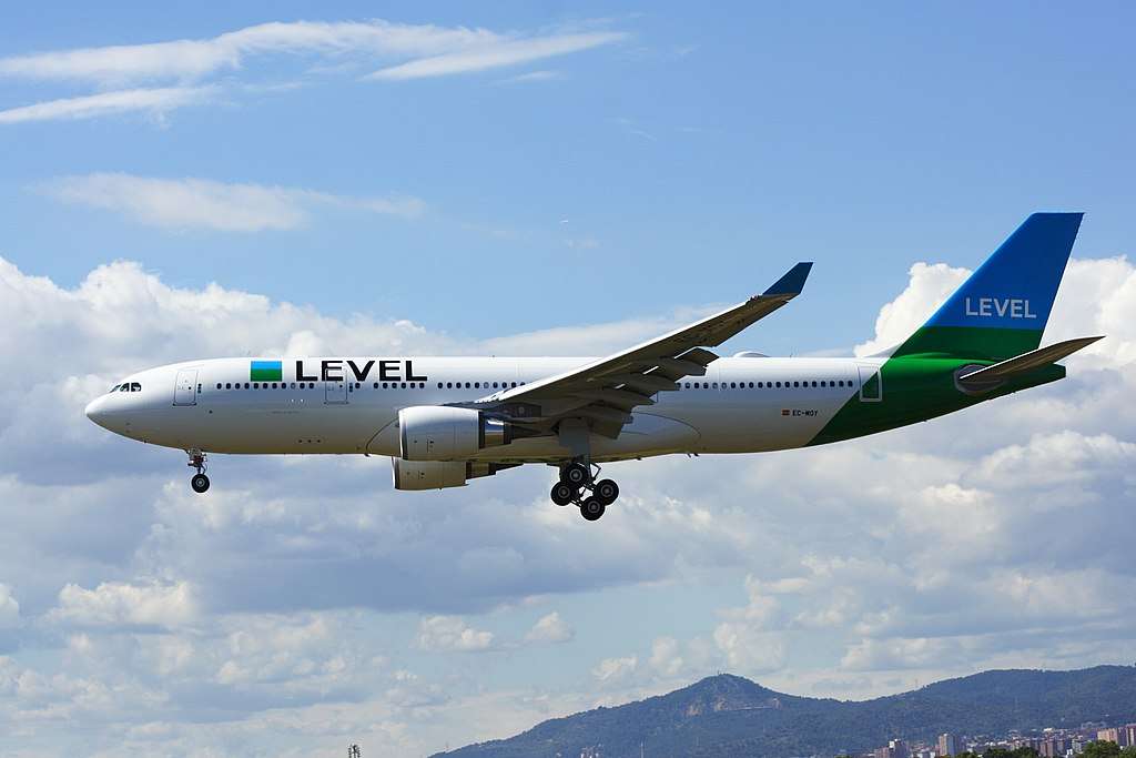 A LEVEL Airbus A330 approaching to land.