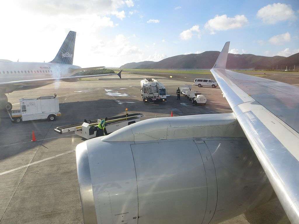 Aircraft on the tarmac at Cyril E King Airport, Virgin Islands