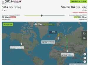 Seattle-bound Qatar Airways 777 diverts to Oslo