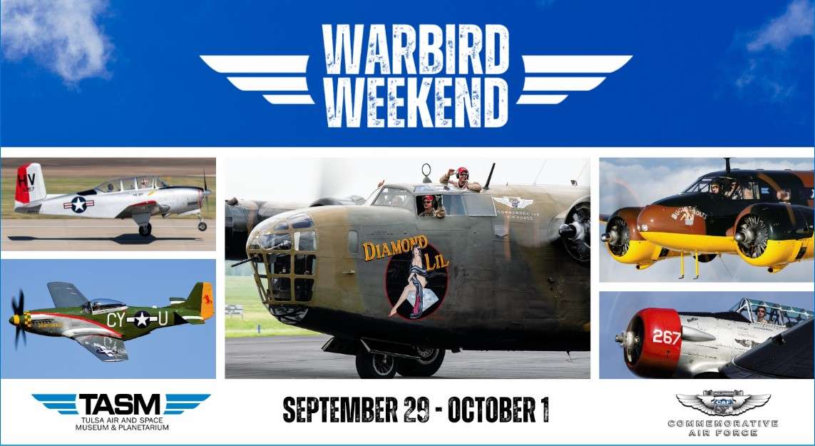 Tulsa Air and Space Museum Warbird Weekend promo.