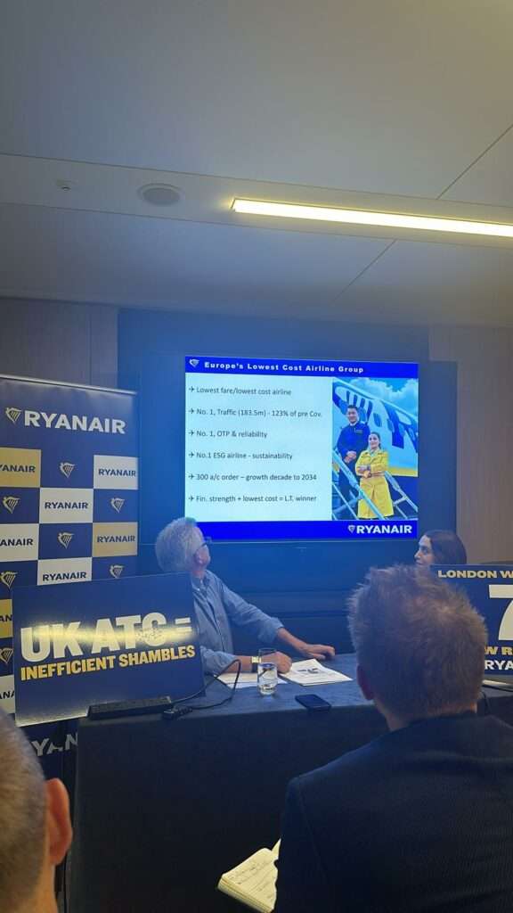 Ryanair Expands London Routes for Winter, Attacks NATS