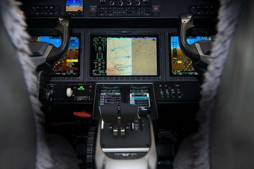 Cockpit of Cessna Citation M2 Gen2 jet.