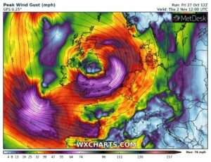 Tempestade Ciaran se forma: voos no Reino Unido podem ser afetados na próxima semana