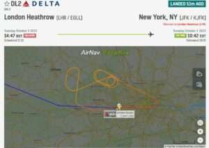 Delta Boeing 767 bound for New York returns to London