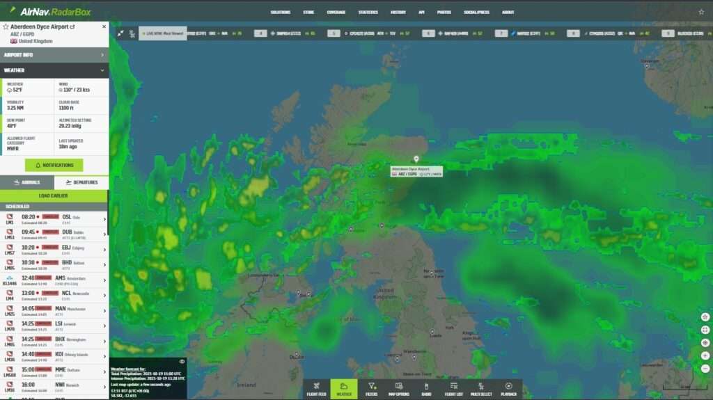 Storm Babet: Several Flights Cancelled From Aberdeen
