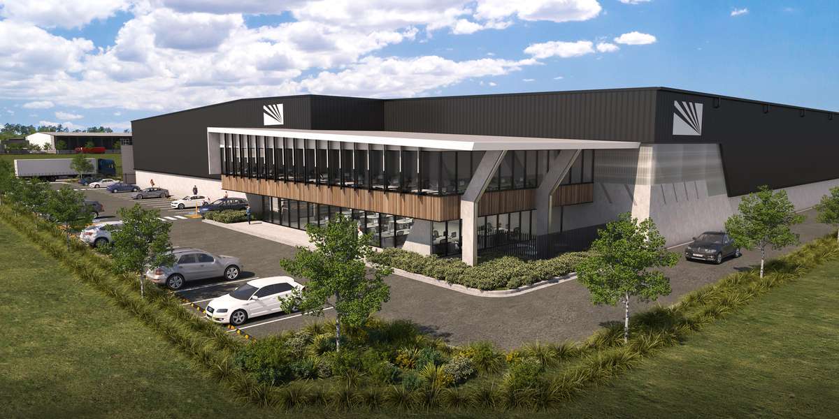 Render of new warehouse complex at Brisbane Airport