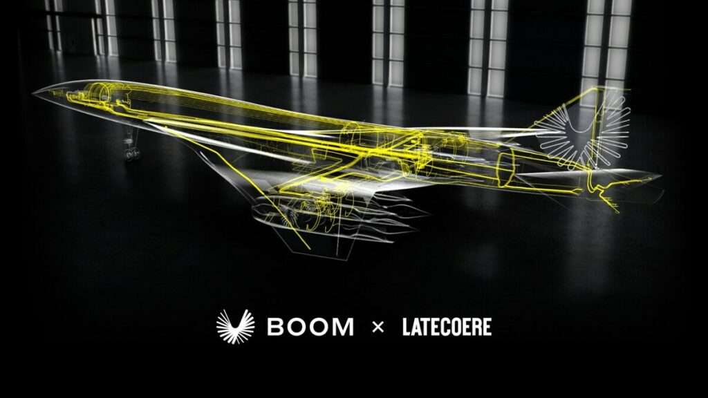 Graphic of electrical system in Boom Supersonic Overture aircraft.