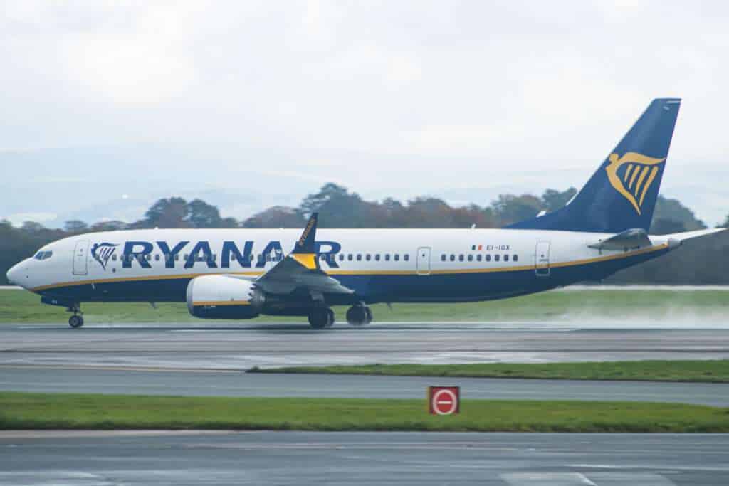 Ryanair Traffic Numbers Grow 9% in October 2023