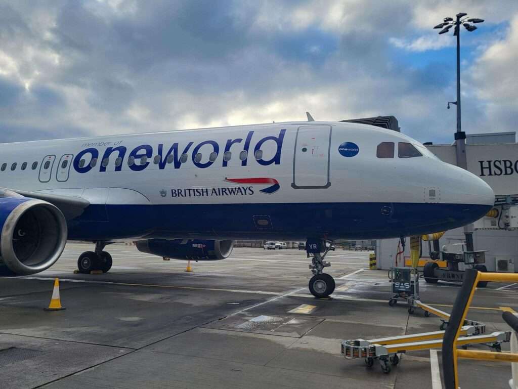 British Airways Airbus A320 in oneworld Livery Spotted in London