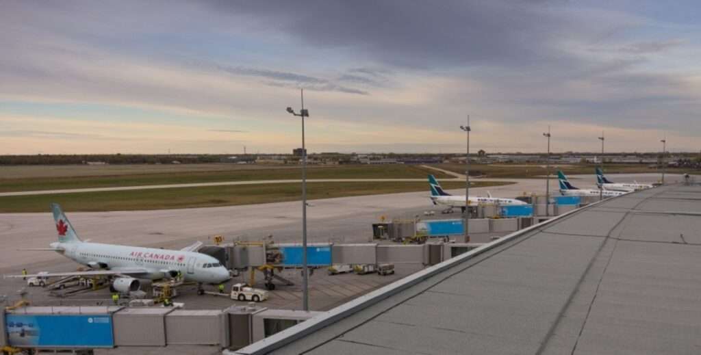 View across Winnipeg Richardson International Airport