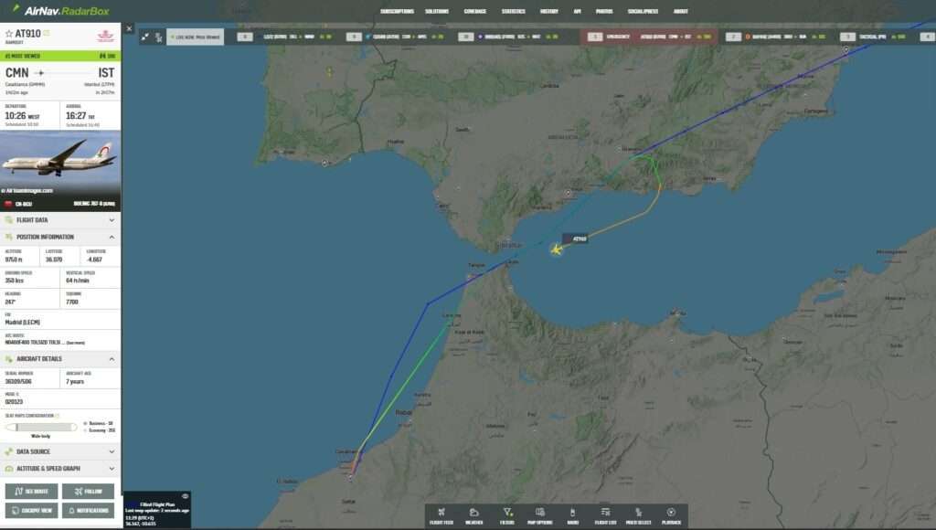 Royal Air Maroc 787 Casablanca-Istanbul Declares Emergency