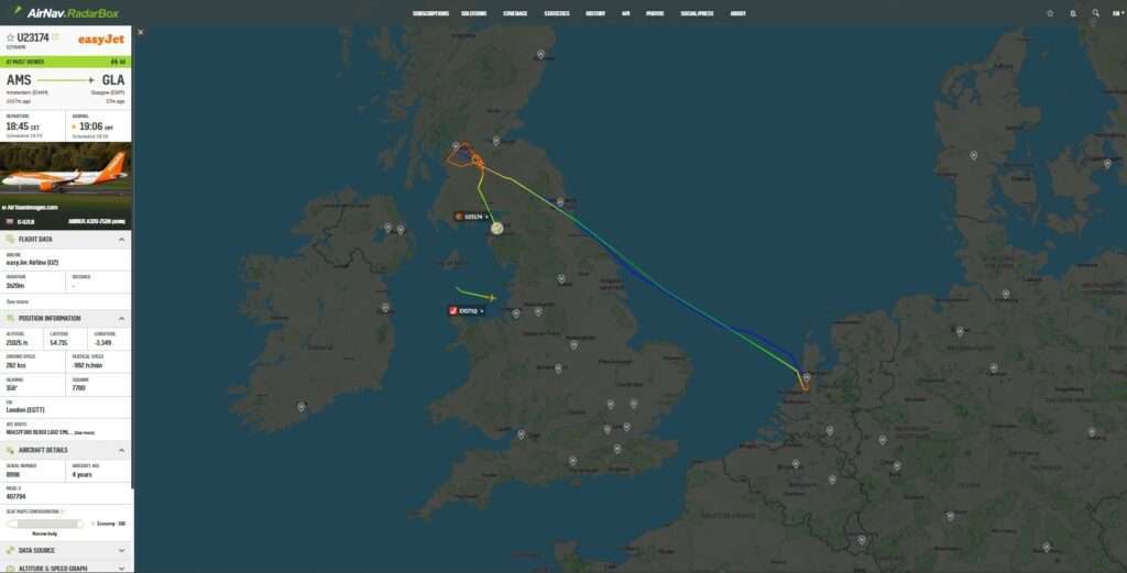 easyJet Flight Fails to Land in Glasgow, Declares Emergency
