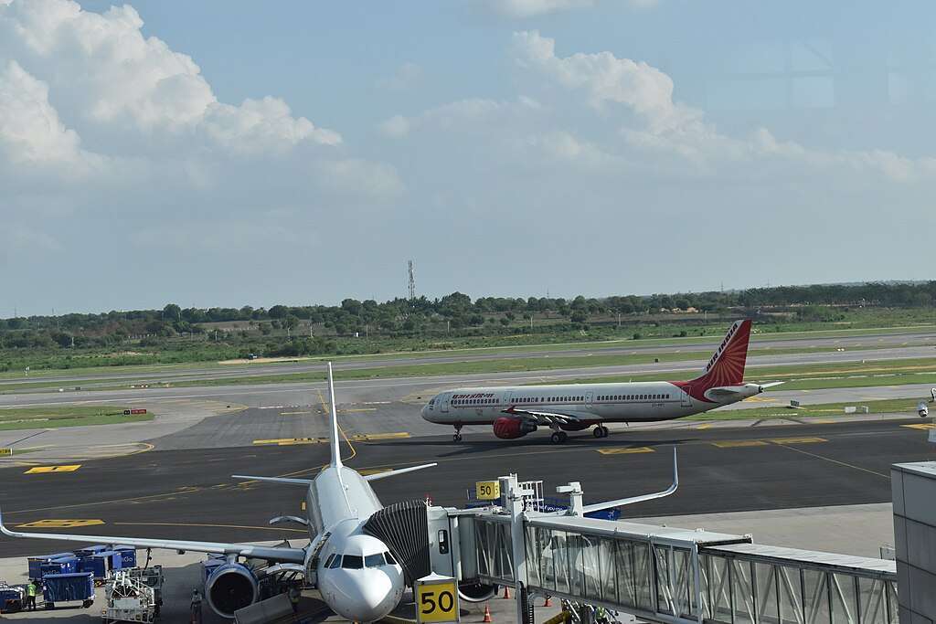 View of Rajiv Gandhi Airport, India.