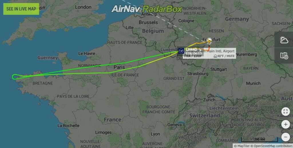 Houston bound Lufthansa flight returns to Frankfurt