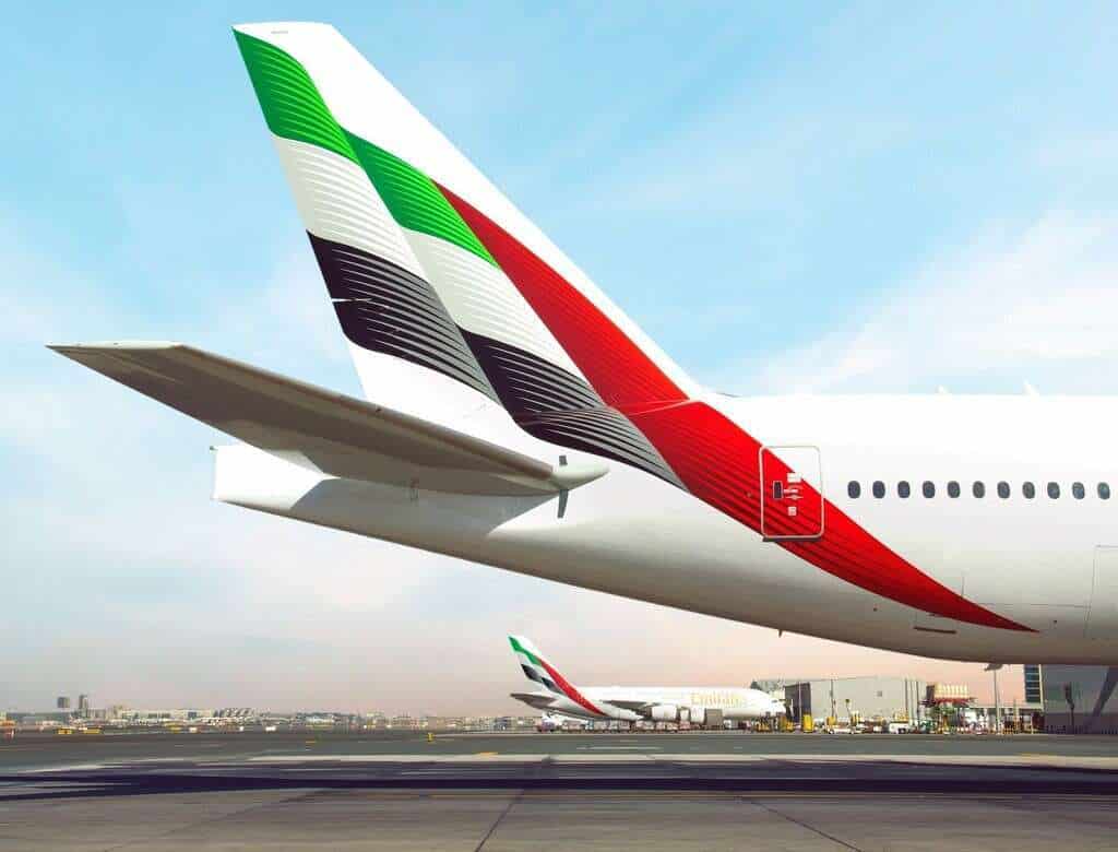 Closeup of Emirates tailplane