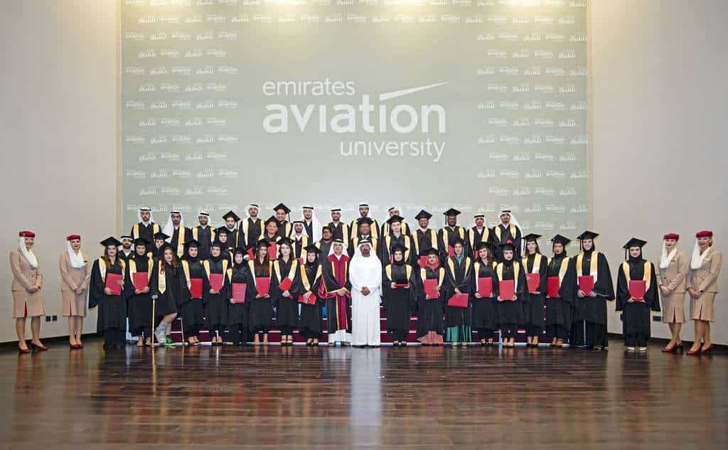 Graduates from Emirates Aviation University