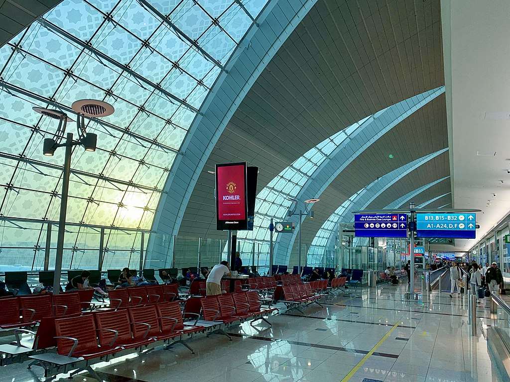 Interior of Dubai International Airport