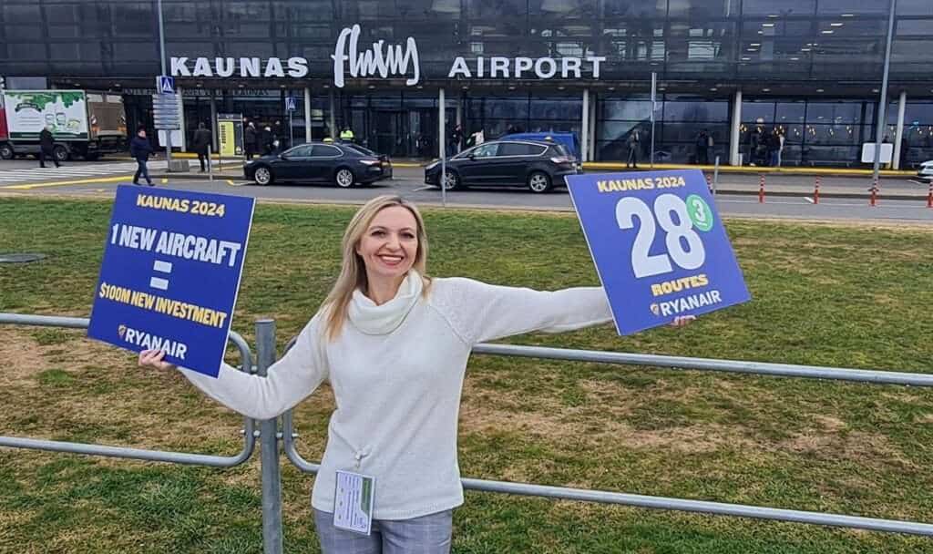Ryanair Adds More Flights out of Kaunas, Lithuania