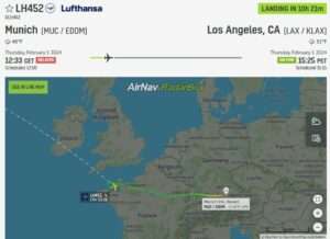 Lufthansa A380 Munich to Los Angeles declares emergency