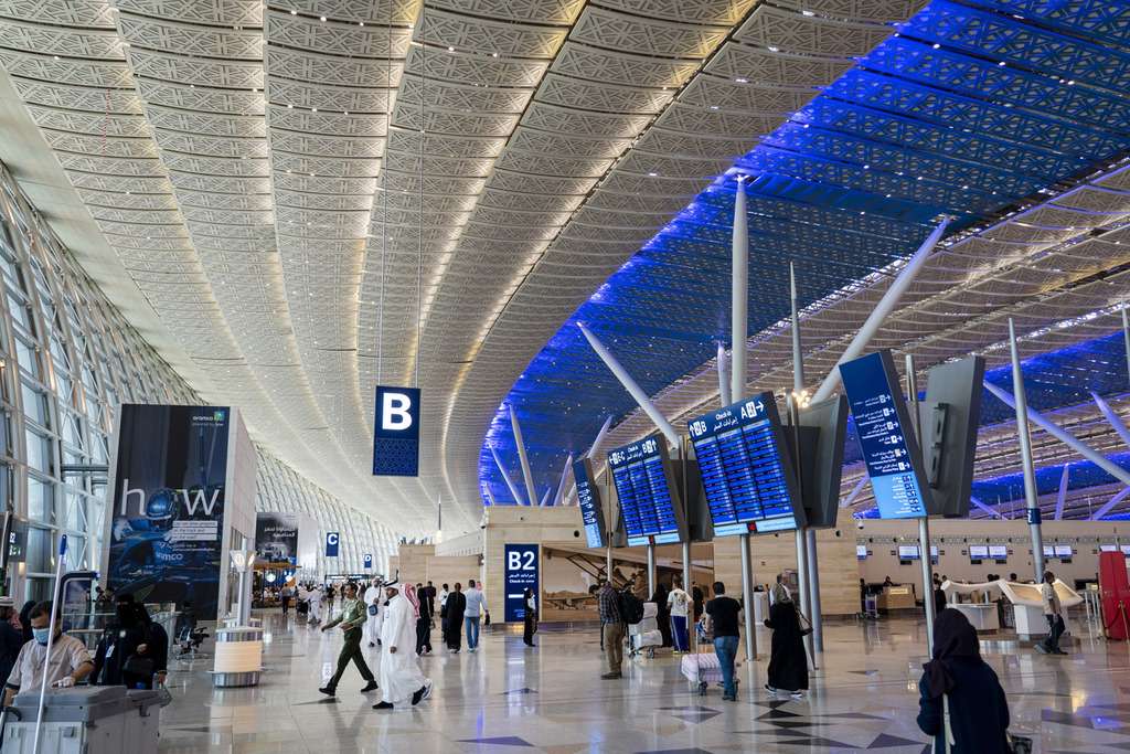 Interior of King Abdulaziz International Airport