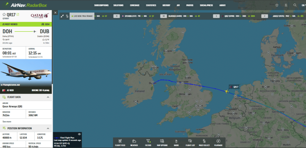 Qatar Airways 787 Doha to Dublin: Assistance Required on Landing