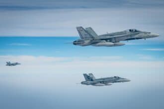 Royal Canadian Air Force RCAF jets in formation