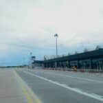 View across Langkawi International Airport tarmac.