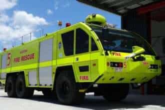 An Australia aviation rescue and firefighting vehicle.