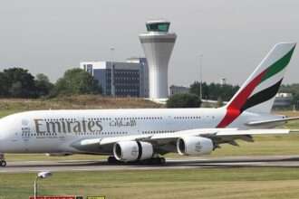 Storm Kathleen: Emirates A380 Dubai-Glasgow Diverts to London