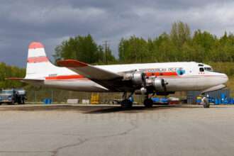 Alaska Air Fuel Douglas DC-4 Crashes in Fairbanks