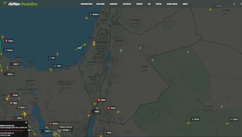 Israel & Jordan To Temporarily Close Airspace To All Flights