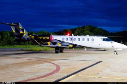 Private Jet Slides Off Runway in Erechim, Brazil