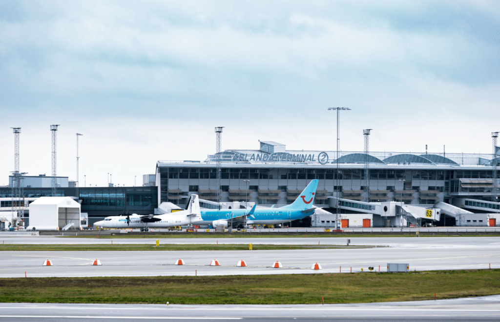 View across Sweden Arlanda Airport.