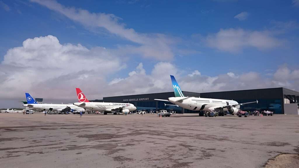View across Mogadishu Airport, Somalia