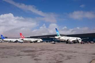 View across Mogadishu Airport, Somalia