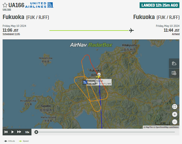 United Airlines 737 to Guam Makes Emergency Landing in Fukuoka