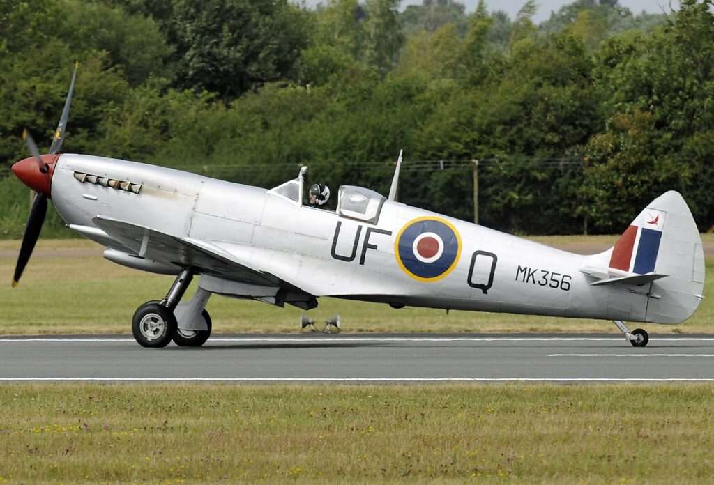 Spitfire Crashes At RAF Coningsby Memorial Event