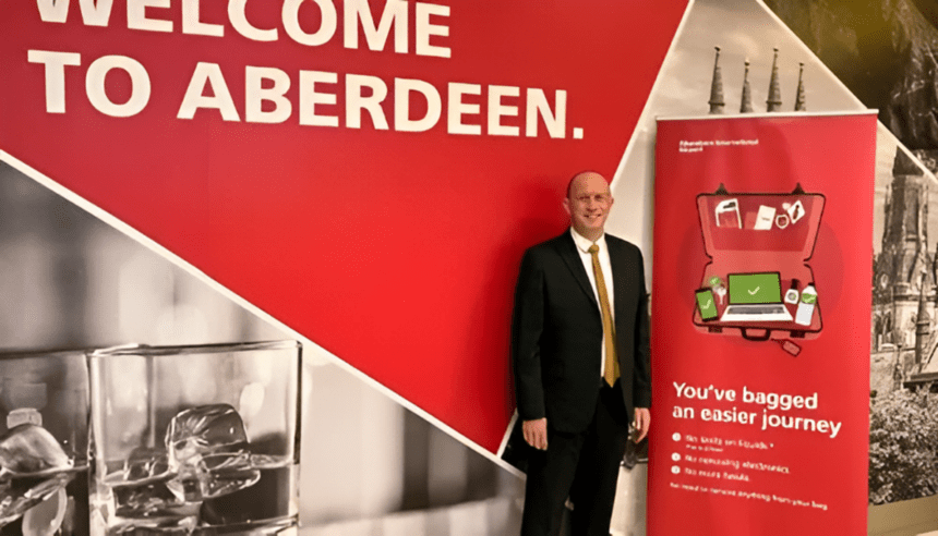 Security Manager William Wallace at Aberdeen Airport