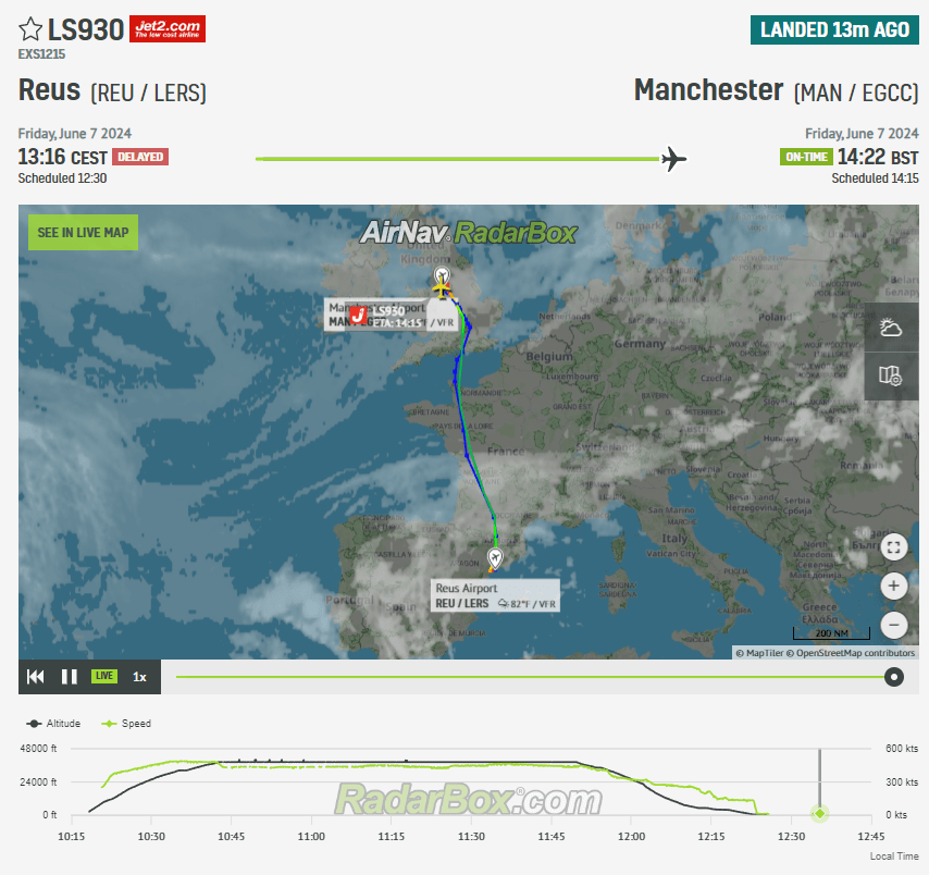 In the last 30 minutes, a Jet2 flight made an emergency landing into Manchester due to a landing gear issue.