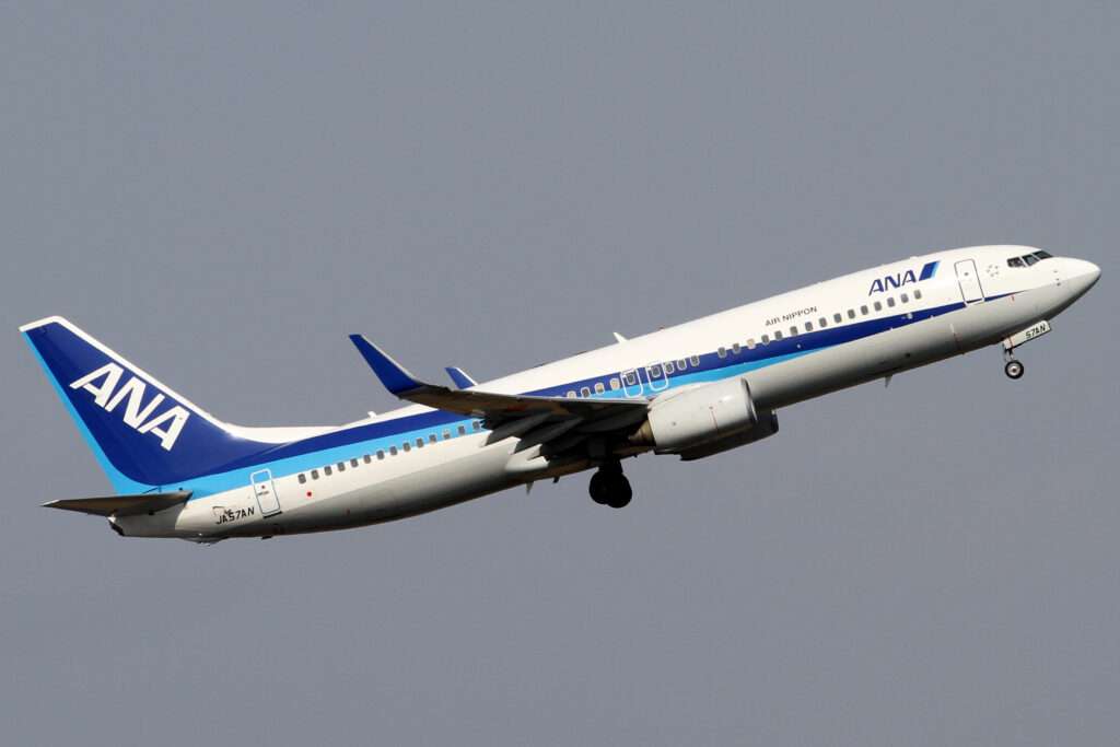 The All Nippon Airways Boeing 737-800 involved in the emergency landing involving NH372 between Nagasaki and Nagoya.