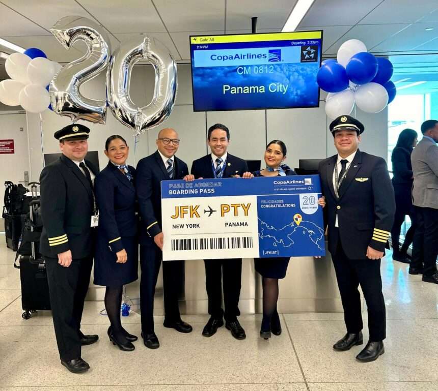 Copa Airlines has this week celebrated 20 years of Panama City to New York JFK flights, in a milestone for the carrier.
