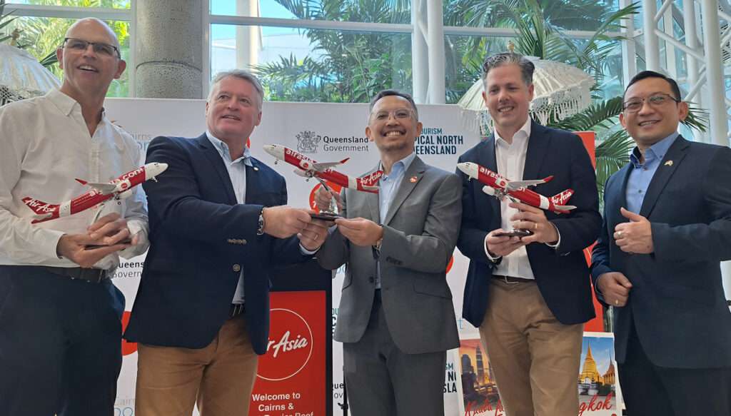 Officials celebrate new AirAsia Indonesia flights in Cairns
